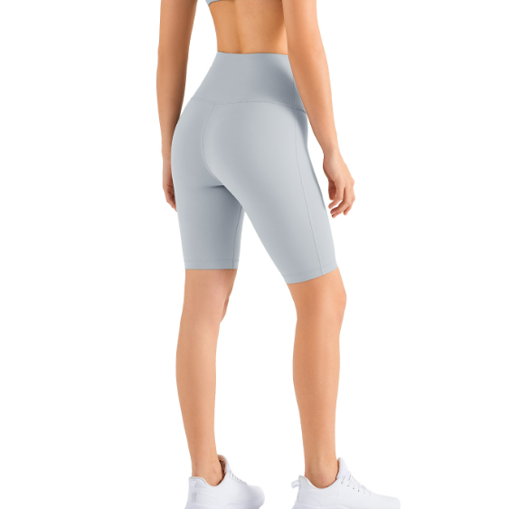 High Waist Peach Hip Yoga Shorts for Women