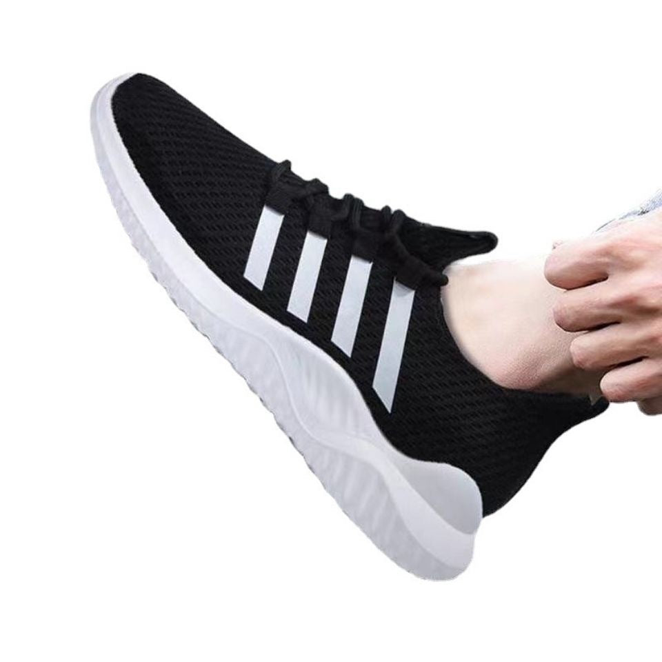 Men's Casual Breathable Lace-Up Mesh Sneakers for Outdoors