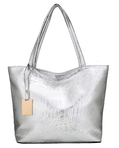 Versatile Crocodile Pattern Women's Shoulder Handbag