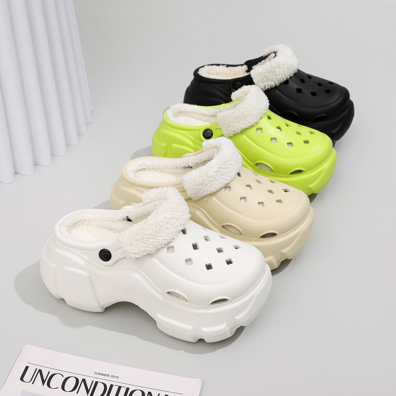 Warm Women's Cotton Shoes with Thick Sole and Versatile Design
