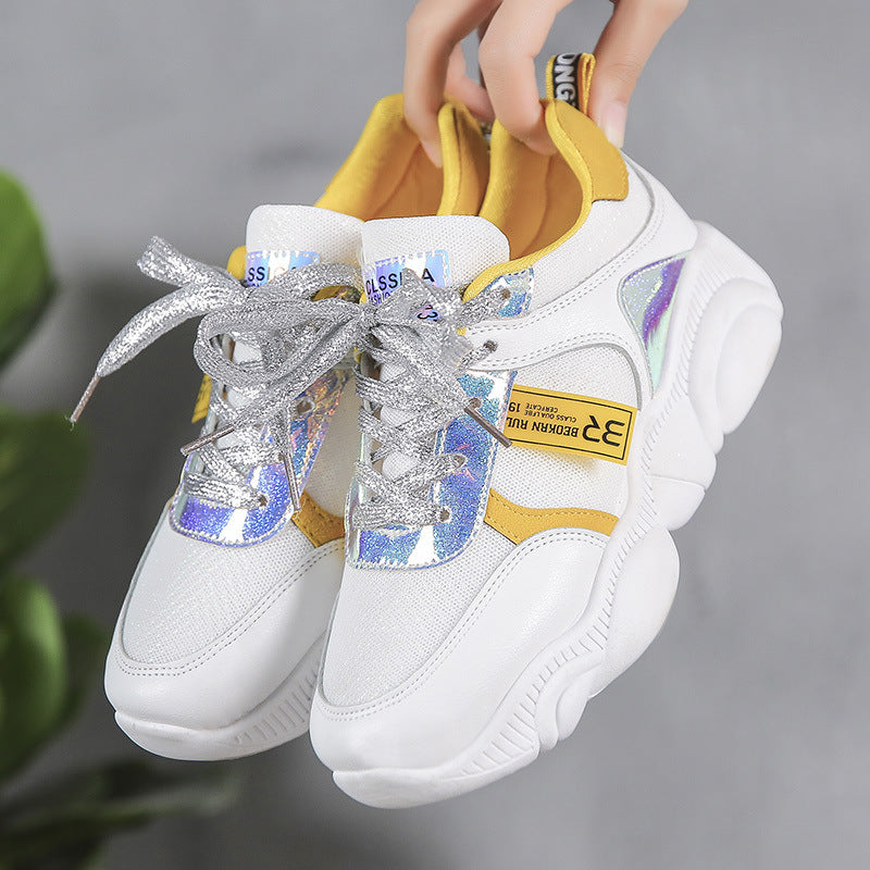 Thick-Soled Women's Bear Sneakers - Trendy Spring Style
