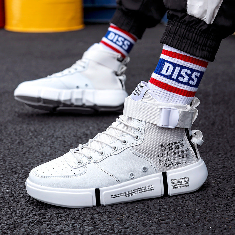 Men's Thick Sole High Top Casual Sneakers
