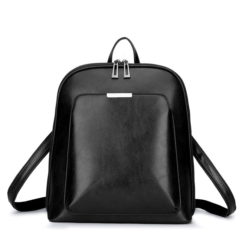 Casual Travel Leather Backpack for Women
