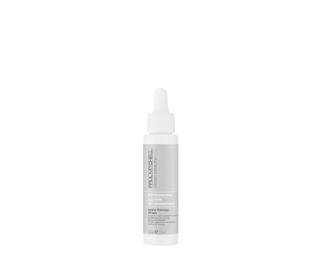 Paul Mitchell Clean Beauty Scalp Therapy Drops Ultra-Lightweight Scalp Serum Soothes + Nourishes All Hair Types Especially Dry Oily + Sensitive Scalps 1.7 fl. oz.