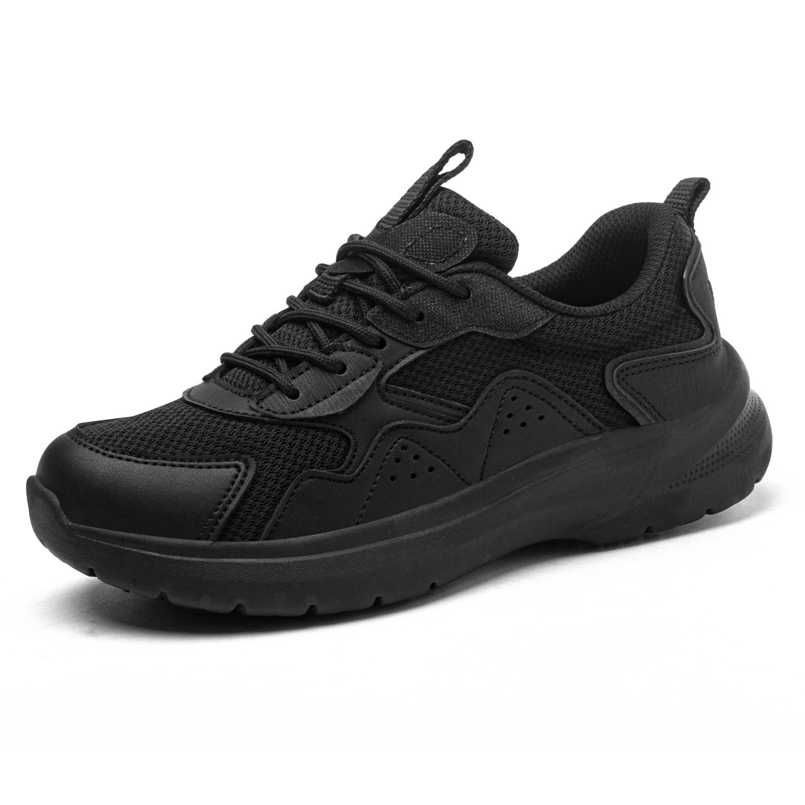 Xinshdi Non Slip Work Shes for Women Slip Resistant Work Shoes Food Service Restaurant Non Slip Hospital Nurse Shoes Black