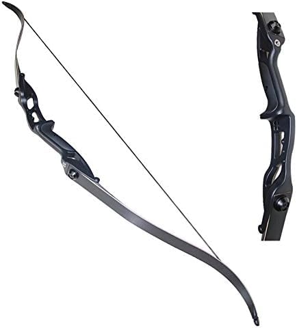 VNVN Hunting Bow Archery Takedown Bow Recurve Bow Laminated Limbs Bow Right Hand Bow Practice Bow with Bow Stringer 30-50 LBS
