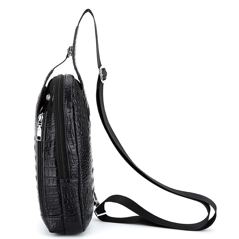 Crocodile Pattern Shoulder Crossbody Bag