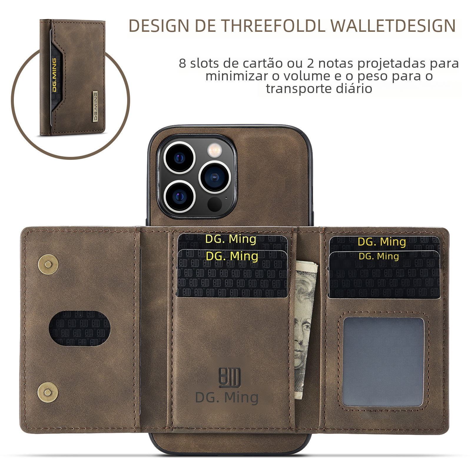 M2 Magnetic Card Case for iPhone 15 Pro Max & 14 Pro Max