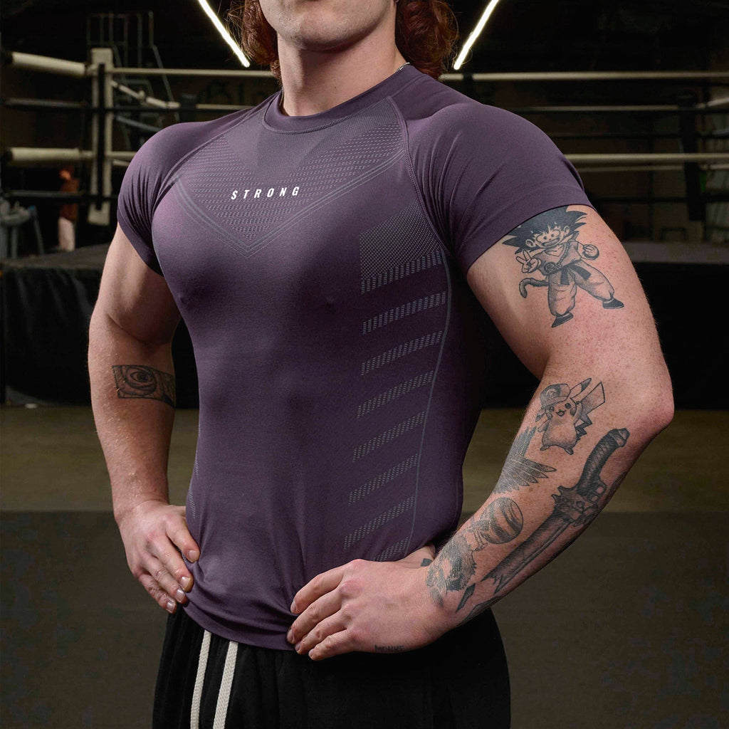Men's American Style Quick-Dry Athletic Short Sleeve Shirt