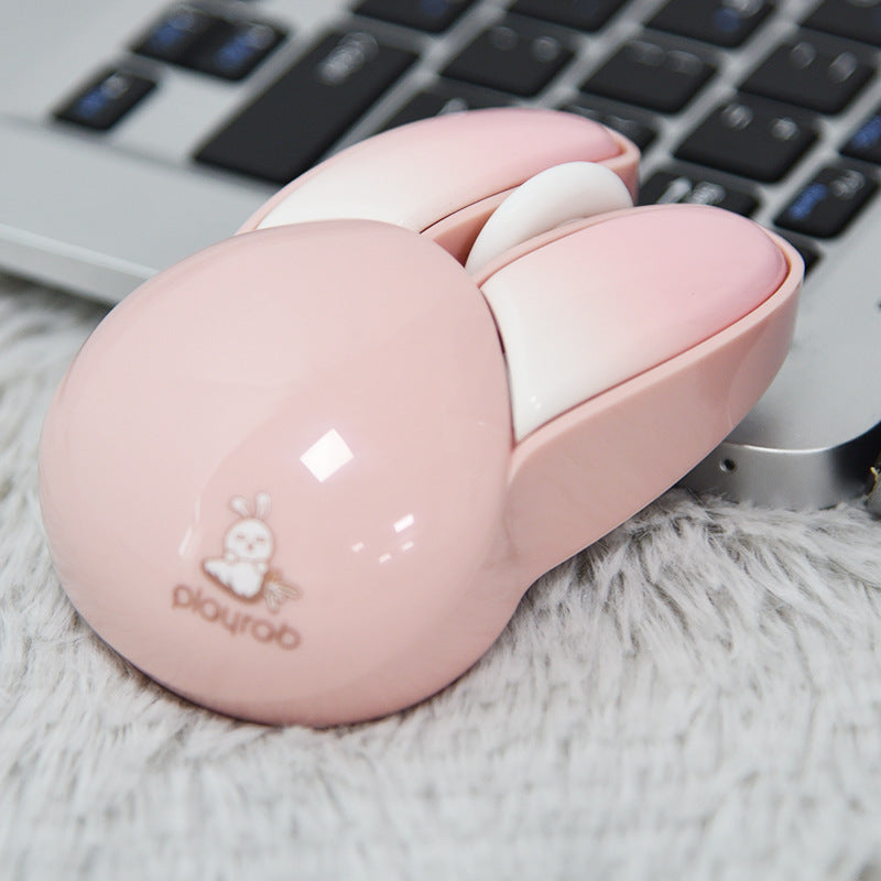 M6 Wireless Silent Mouse - Cute Rabbit Design for Women
