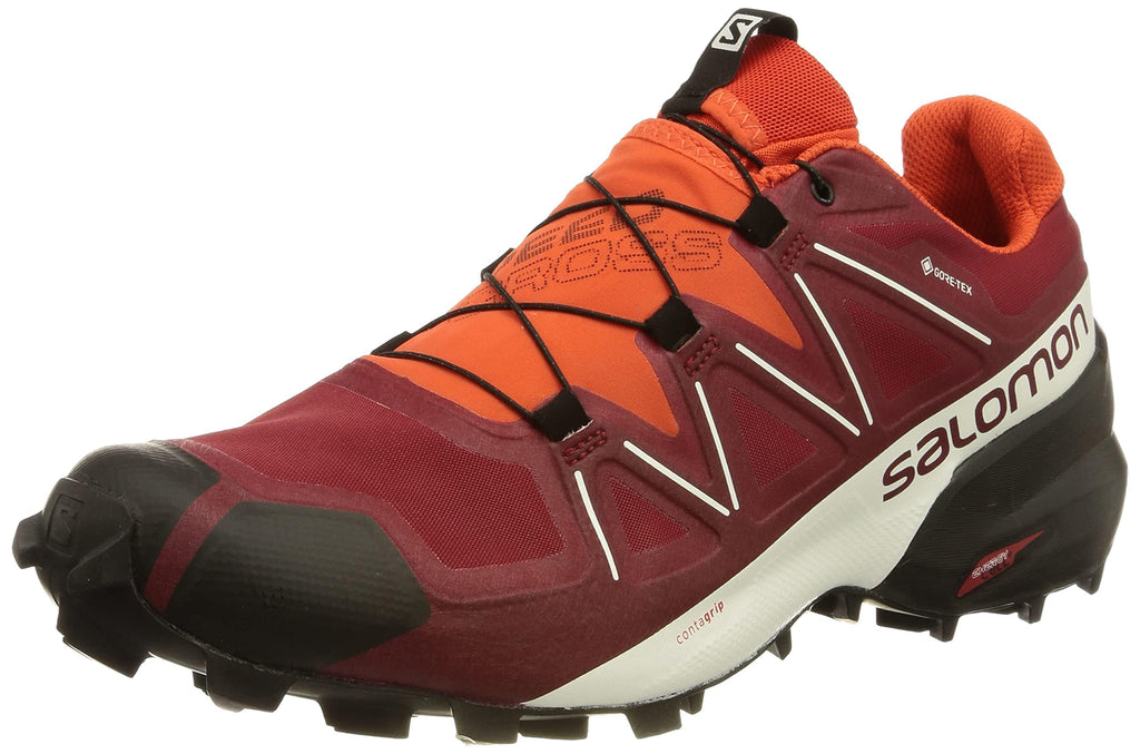 Salomon Speedcross 5 Gore-tex Trail Running Shoes for Men Biking Red 7