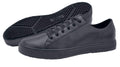 Shoes for Crews Old School Low-Rider Mens Womens Unisex Leather Work Shoes Slip Resistant Water Resistant Black Mens 7.5 / Womens 9 Wide