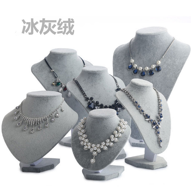 Velvet Jewelry Display Stand for Necklaces and Accessories