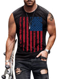 Heralady 4th of July Shirts Mens Muscle Tank Top Sleeveless Graphic Gym Workout American Flag Shirt P2 3XLarge