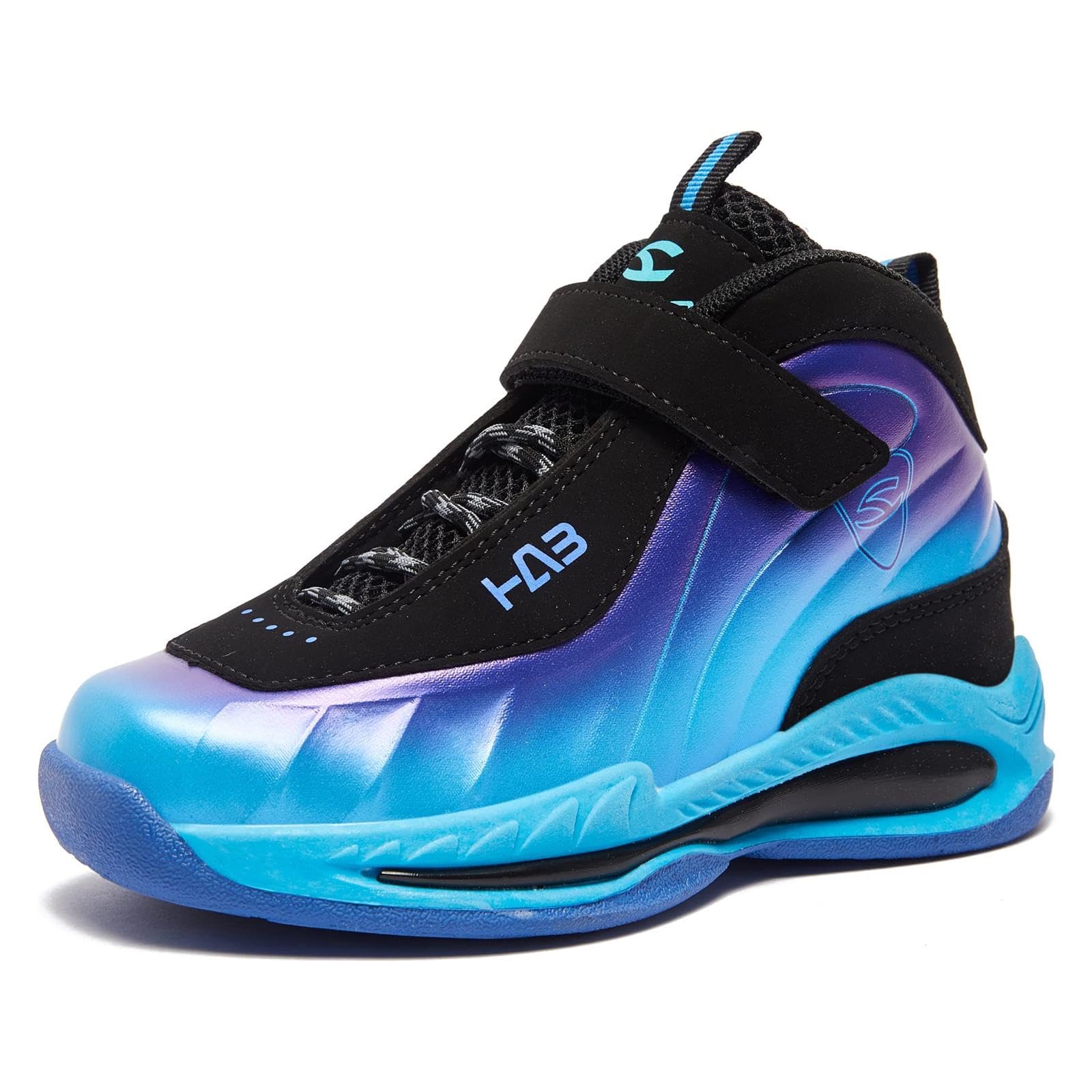 LackBlue Boys Girls Sneakers Fashion Basketball Shoes for Kids Nonslip Athletic Sports Running Shoes for Boys Girls Blue Size 4