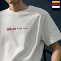 Men's Summer Cotton Crew Neck Printed T-Shirt