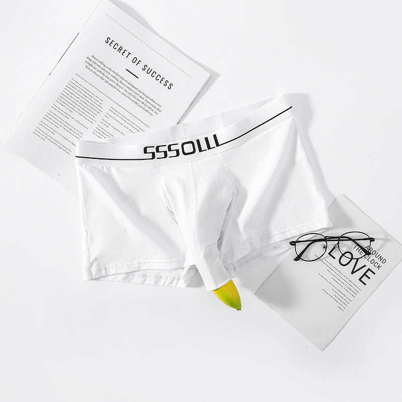Comfortable Cotton Breathable Elastic Men's Boxer Shorts