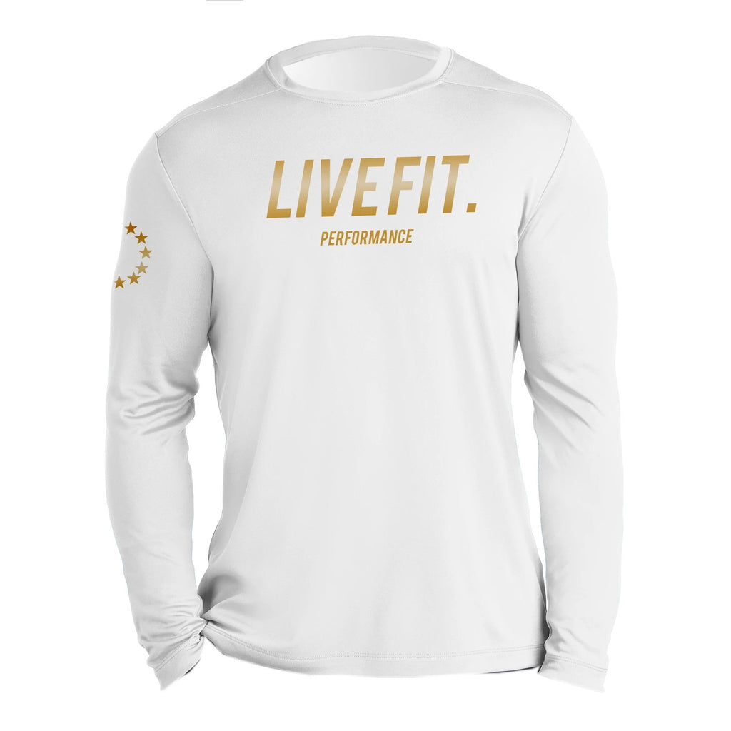 Men's Muscle Fit Long Sleeve Dry-Fit T-Shirt - LIVE FIT