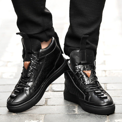 Men's High-Top Korean Style Casual Sneakers for Summer