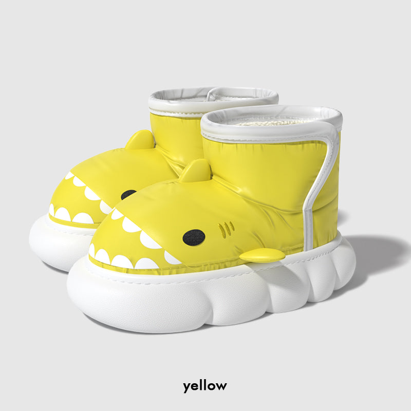 Cartoon Thick Sole Warm Woolen Cotton Couple Shoes