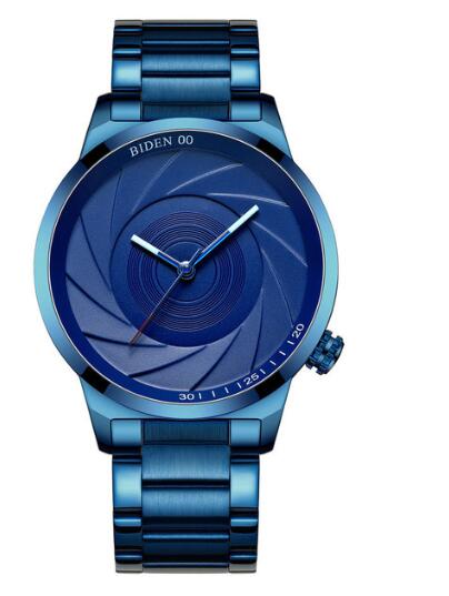 Men's Fashion Steel Band Watch with Large Dial