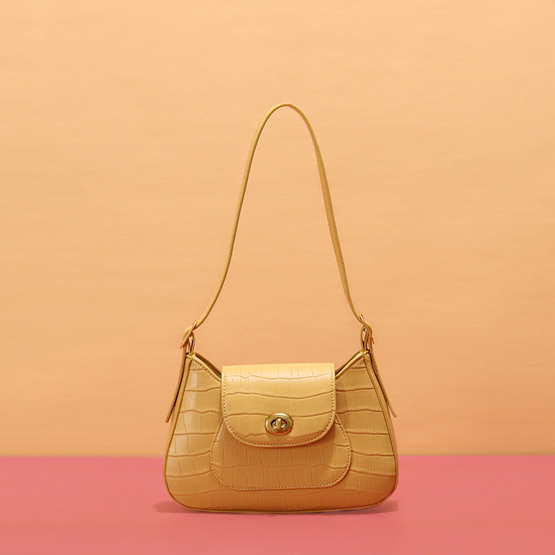 Trendy Crocodile Pattern Shoulder and Handbag 2020