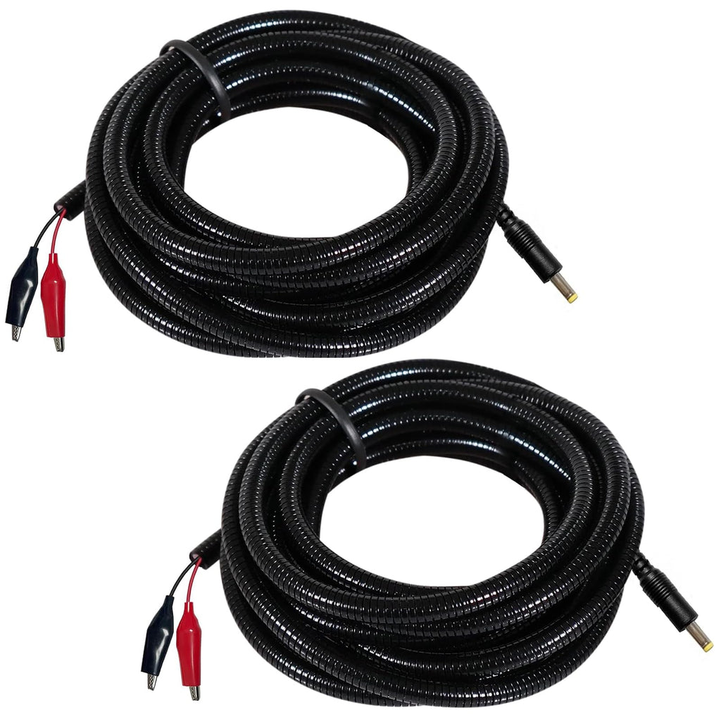 2 Pcs Durable Chew-Resistant Power Cable for Trail Cameras Compatible with Tactacam Reveal X XB SK Wise EyeCovert Cameras Snyper Cameras etc. 4.0x1.7mm DC Plug 79"