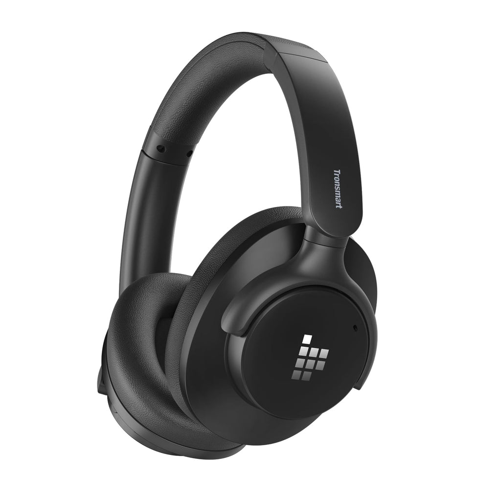 Tronsmart Q20S Hybrid Active Noise Cancelling Headphones Wireless Over Ear Headphones with Mic Hi-Res Audio 60H Playtime Deep Bass Custom EQ via App Comfort Fit for Travel Home Office
