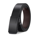 Genuine Leather Men's Belt with Automatic Buckle