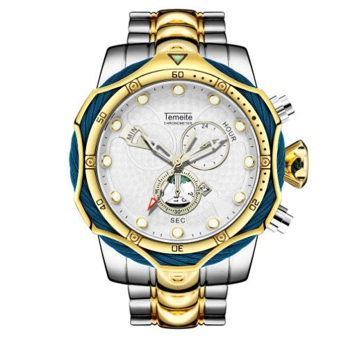 Men's Quartz Watch with Steel Band
