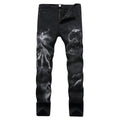 Personalized Slim 3D Pattern Men's Jeans Pants