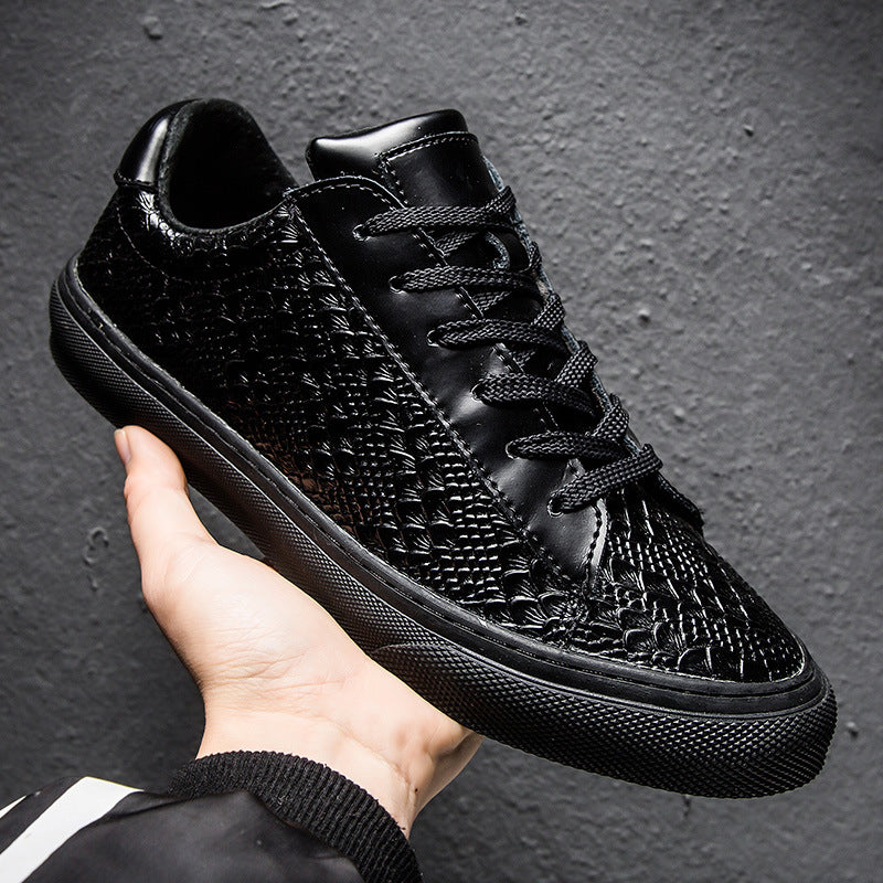 Trendy Korean Casual Leather Shoes for Men