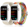HQzon 2 Pack Stretchy 16mm Braided Nylon Bands Compatible with FITVII HM08/MorePro HM08/Amzhero-Runfit D26/KALINCO Slim Fitness Tracker