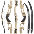 62" ILF Recurve Bow for Adult Youth Hunting Takedown Recurve Bow 30-60Lbs Right Hand Recurve Bow Gordon Bow Limbs CNC Machining (Desert Gray 50 Lbs)