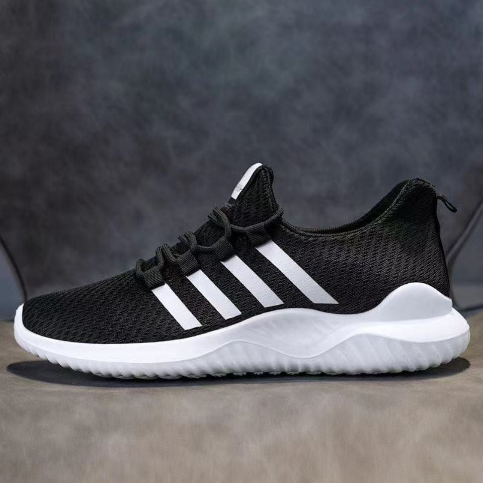 Men's Casual Breathable Lace-Up Mesh Sneakers for Outdoors