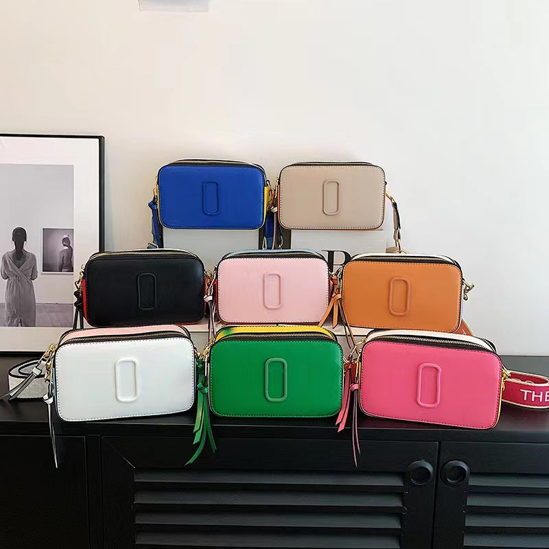 Trendy Women's Small Square Messenger Bag for Cameras