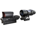 HD119A Red Dot Reflex Sight with G33 3X Magnifier Combo Kit Synchronised Aiming Red Dot Sight Multiple Reticle System and Magnifier with Built-in Flip-up Combo Kit