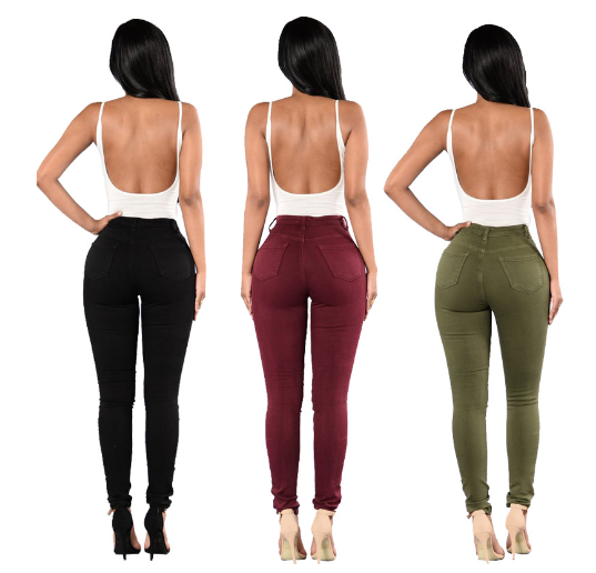 Brown Ripped Skinny Jeans with Distressed Pockets