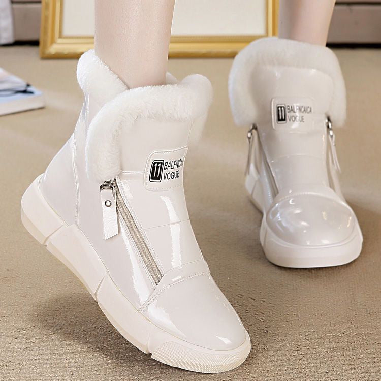 2020 Women's Winter Short Plush Snow Boots with Thick Sole