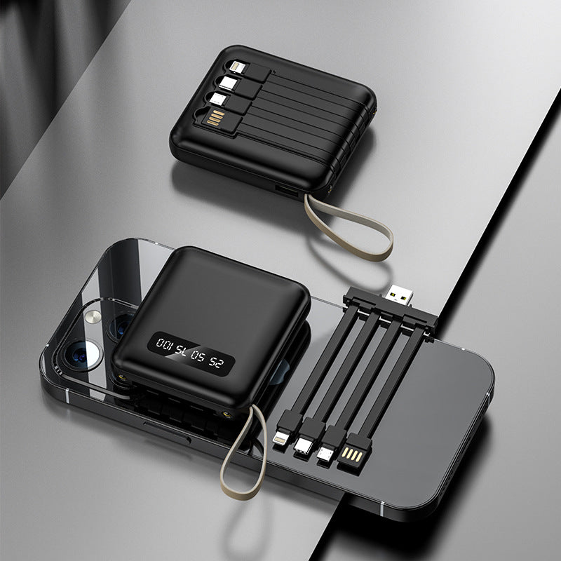 Mini Portable Power Bank 20000mAh with Cable