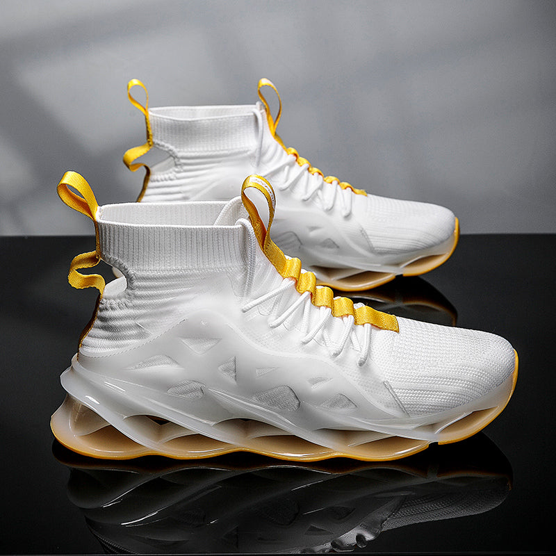 Men's High-Top Sock Shoes - Breathable Running Sneakers