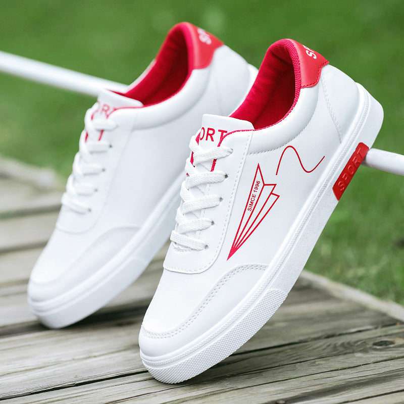 Men's Casual Slip-On White Sneakers - Lightweight & Trendy