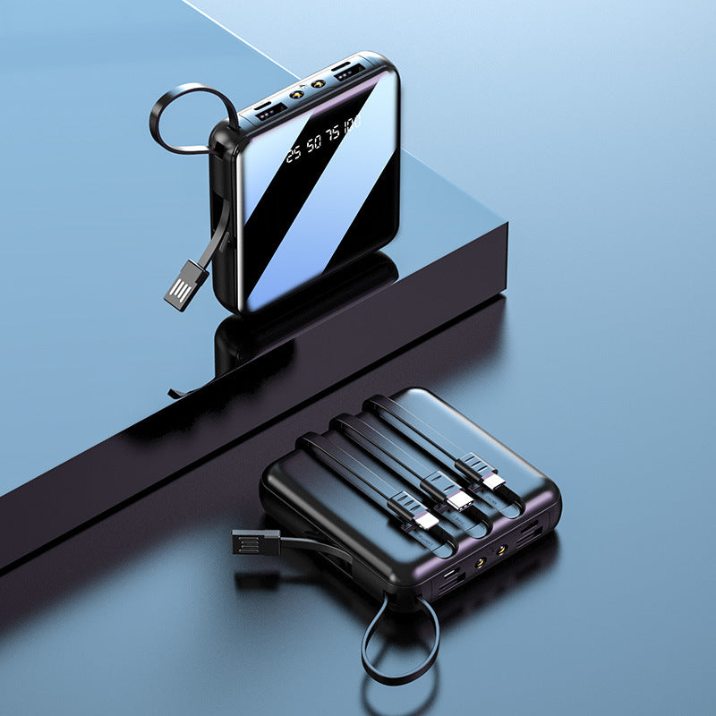 Mini Power Bank 20000mAh with Built-in Cable