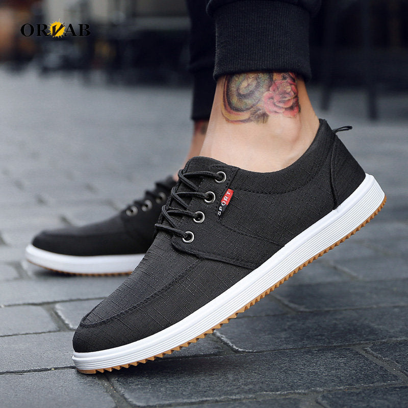 Men's Breathable Linen Moccasin Loafers - Casual Shoes