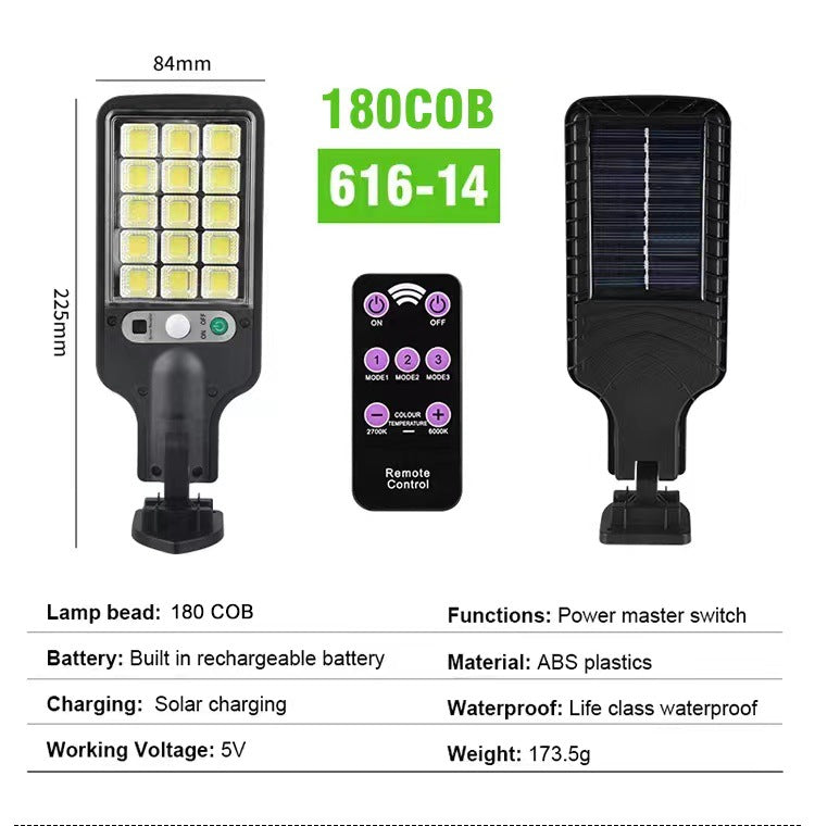 Outdoor Aluminum Solar Sensor LED Garden Wall Light