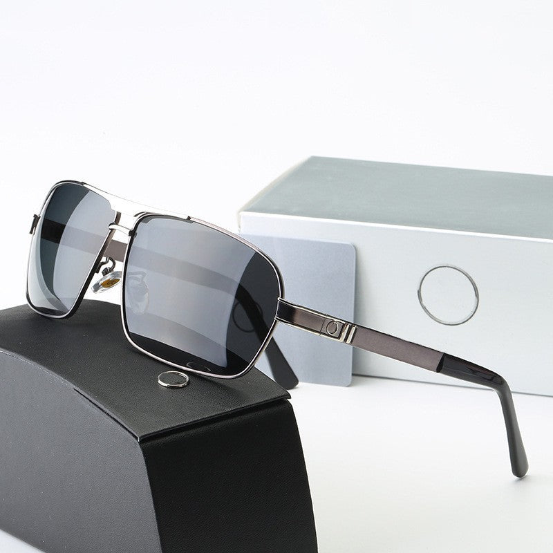 New Men's Polarized Sunglasses Fashion Square Frame