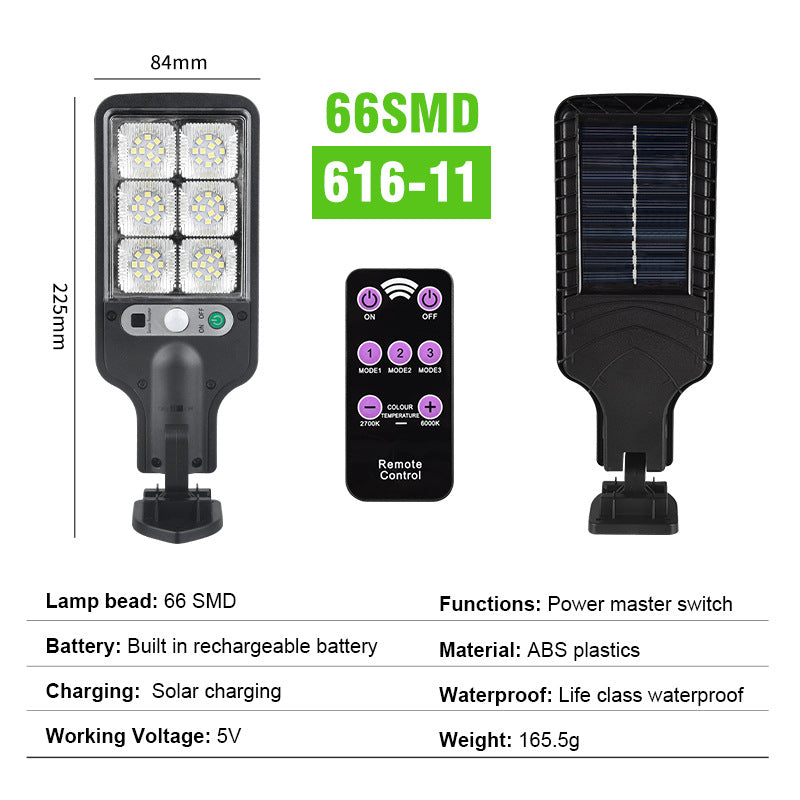 Outdoor Aluminum Solar Sensor LED Garden Wall Light