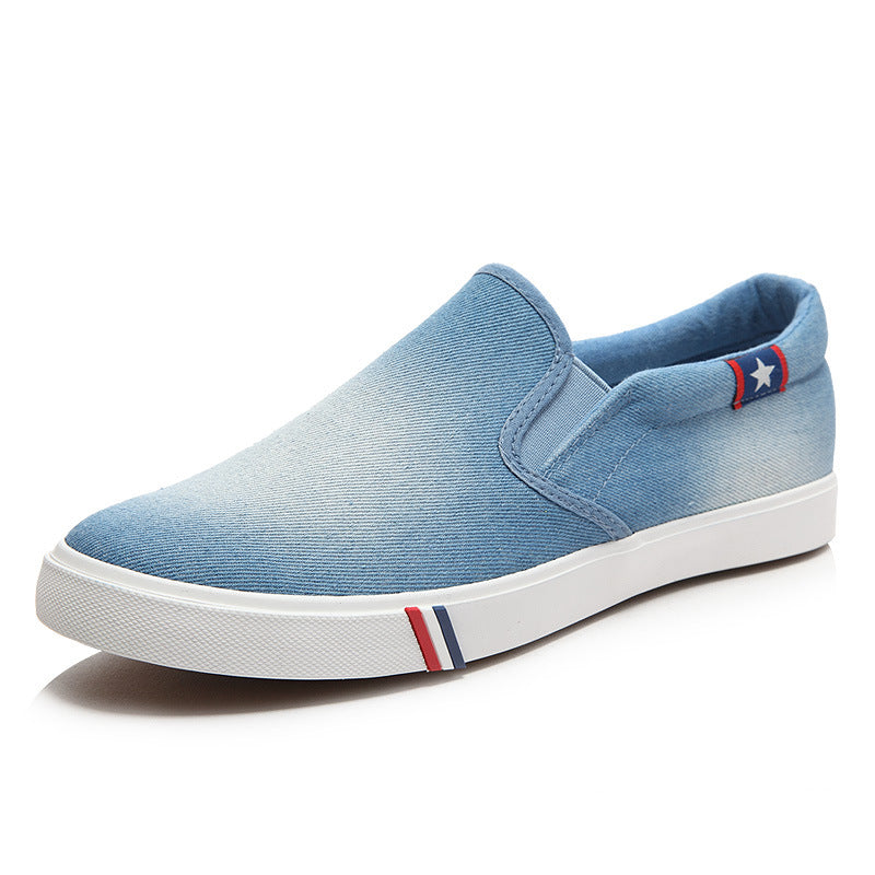 Men's Casual Low Top Denim Canvas Shoes