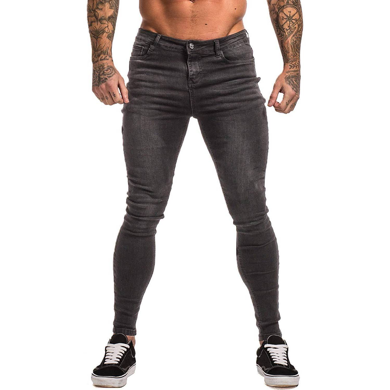 Men's Blue Slim-Fit Stretch Skinny Jeans