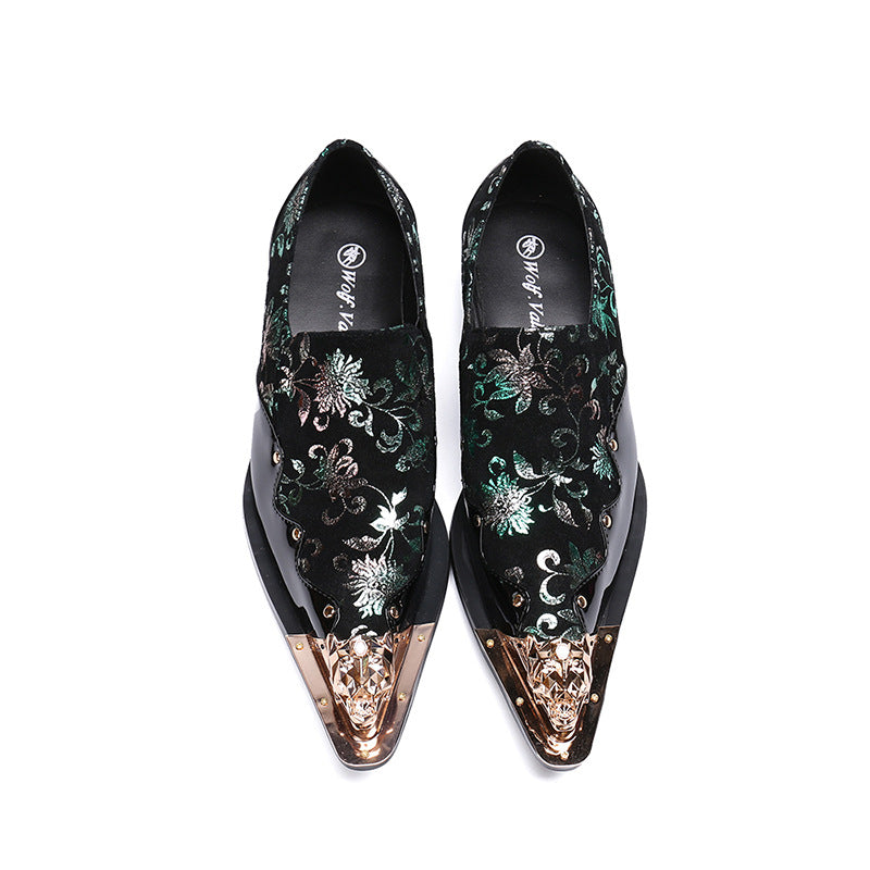 Trendy Business Men's Pointed Toe Leather Shoes